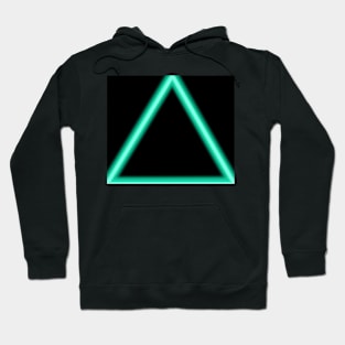 Turquoise Triangle LED Light Hoodie